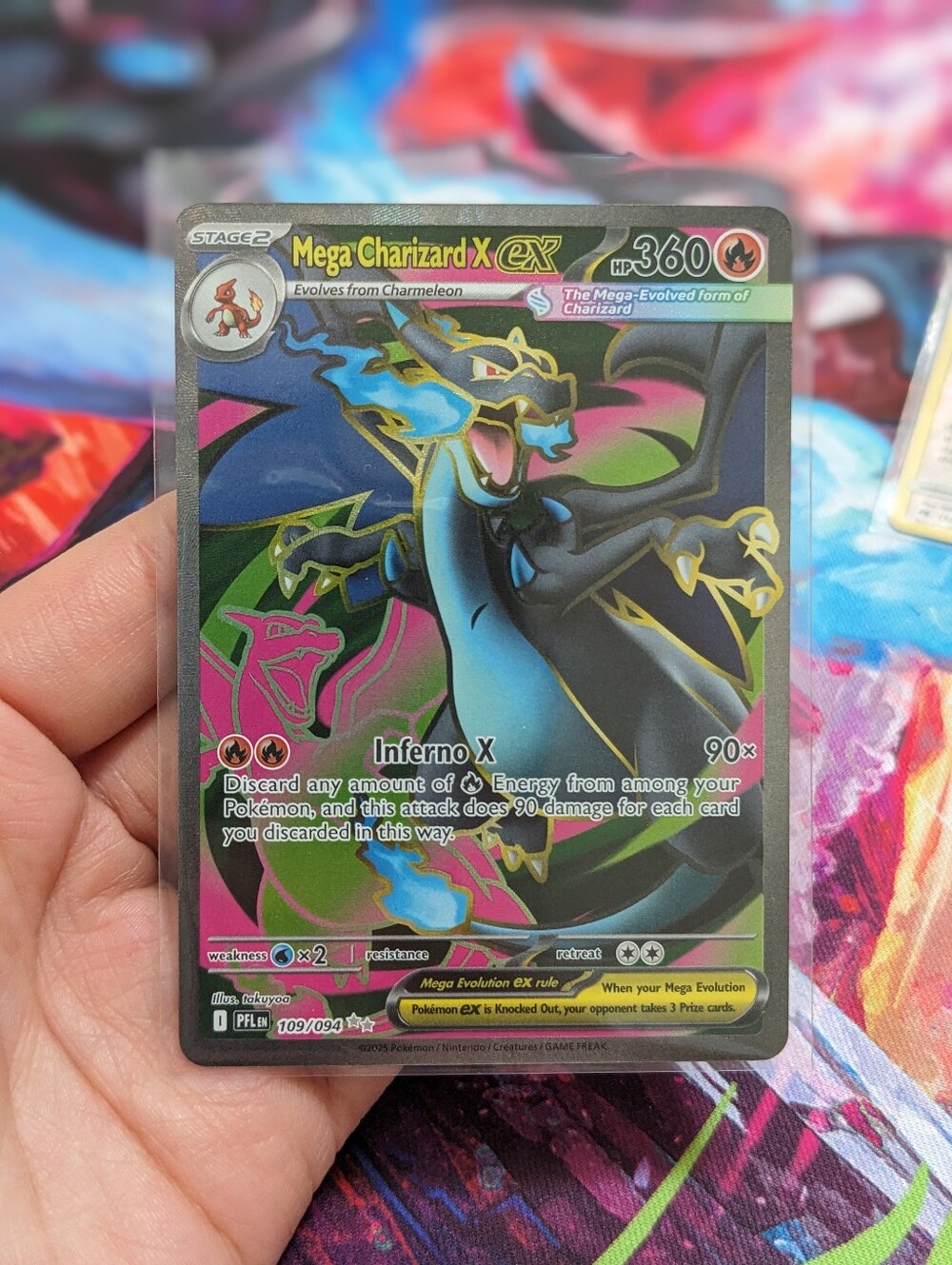 🔥 Mega Charizard Phantasmal Flames Pokemon Card - Full Art Rare 109/94 🔥